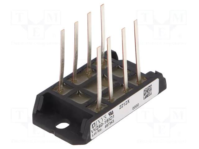 Bridge rectifier: half-controlled; Urmax: 1.6kV; If: 45A; module IXYS VVZ40-16IO1