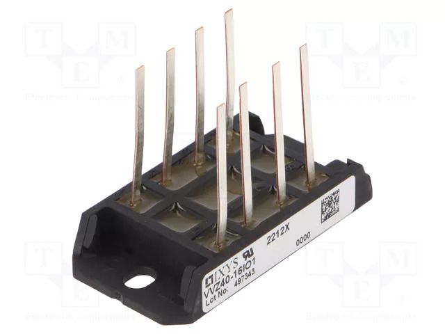 Bridge rectifier: half-controlled; Urmax: 1.6kV; If: 45A; module IXYS VVZ40-16IO1