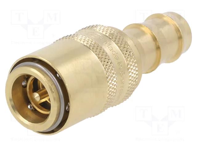 Quick connection coupling; max.15bar; Features: with valve; DN9 PNEUMAT ESH-13-TAB