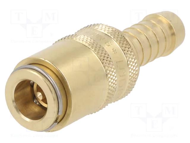 Quick connection coupling; max.15bar; Features: with valve; DN6 PNEUMAT ESHM-9-TLAB