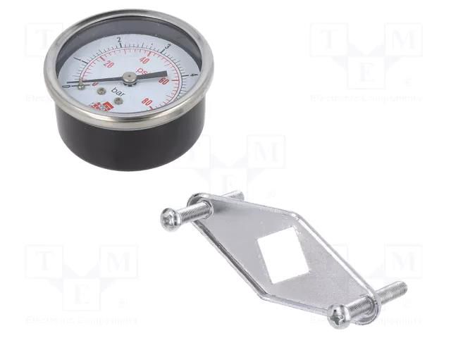 Manometer; 0÷6bar; non-aggressive liquids,inert gases; 50mm PNEUMAT M50A.NC006G18