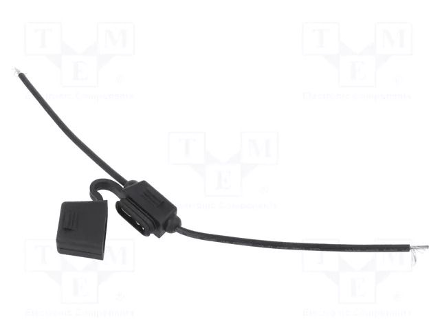 Fuse holder; 19mm; 15A; Leads: cables; -40÷85°C; 58V OPTIFUSE LPR-02B-16B