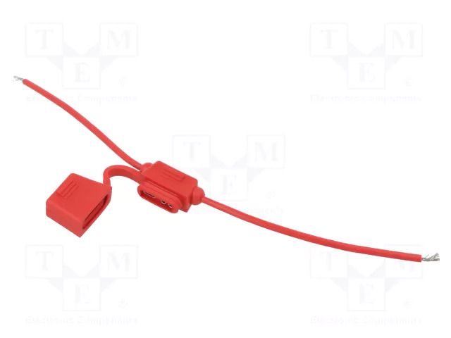 Fuse holder; 19mm; 15A; Leads: cables; -40÷85°C; 58V OPTIFUSE LPR-02R-16R