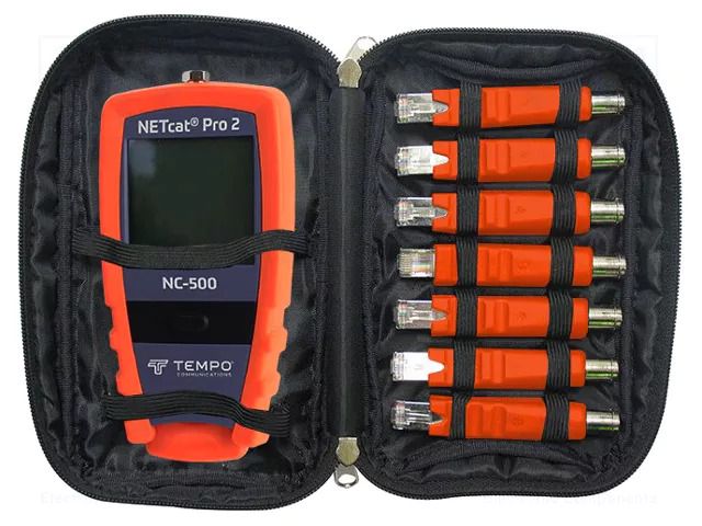 Tester: wiring system; LCD; RJ45,F type; 0÷50°C; 85x35x17mm TEMPO NC-520
