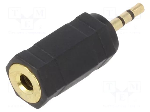Adapter; Jack 2.5mm 3pin plug,Jack 3.5mm socket GEMBIRD A-3.5F-2.5M