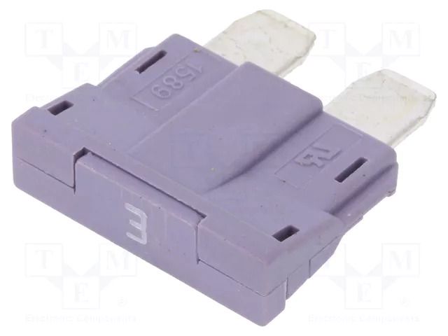 Fuse: fuse; 3A; 250VAC; 58VDC; automotive; 19mm; UNIVAL OPTIFUSE ANR58-UL-3A