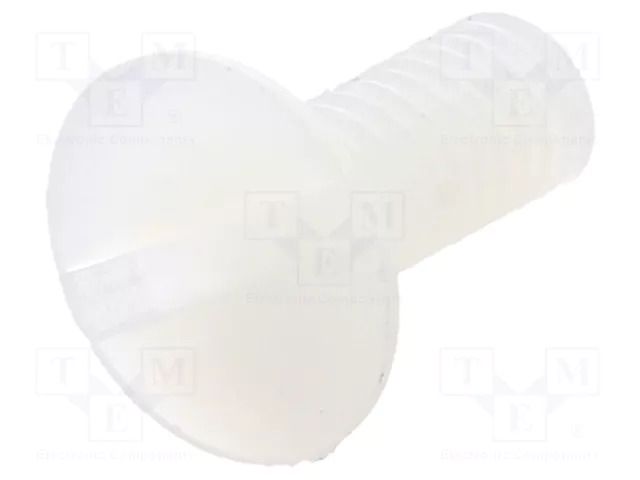 Screw; M4x10; 0.7; Head: countersunk; slotted; 1.3mm; polyamide DREMEC DR8G202M4X10