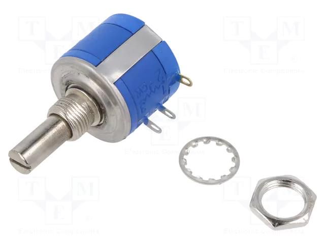 Potentiometer: shaft; multiturn; 1kΩ; 2W; ±5%; 6.3mm; linear SR PASSIVES POT2218PS-1K