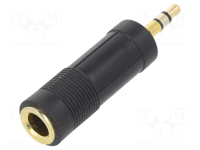 Adapter; Jack 3.5mm 3pin plug,Jack 6,3mm socket GEMBIRD A-6.35F-3.5M