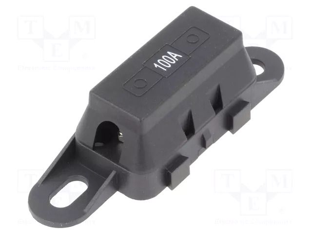 Fuse holder with cover; 42x12x8.2mm; 100A; screw; 32V OPTIFUSE BLC-06B