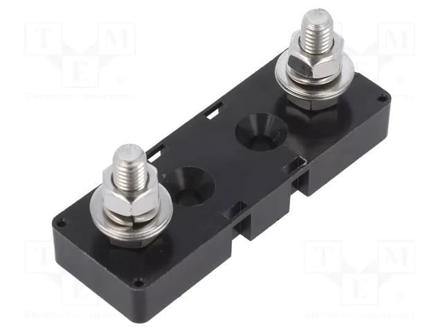 Fuse holder; 80.6x22.1x8.3mm; 200A; screw; Leads: M8 screws OPTIFUSE BLC-09-GT
