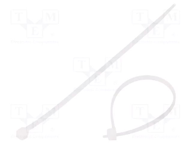 Cable tie; L: 120mm; W: 2.5mm; natural; polyamide; 80N; Ømax: 27mm BM GROUP BMB1225M