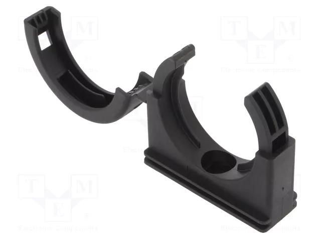 Bracket; polyamide; HelaGuard; black; UL94V-2; Size: 42; -50÷135°C HELLERMANNTYTON PACC42-PA66-BK