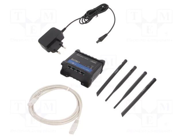 Module: router LTE; IEEE 802.11b/g/n; DDR2; 16MBFLASH,128MBSRAM TELTONIKA RUT951