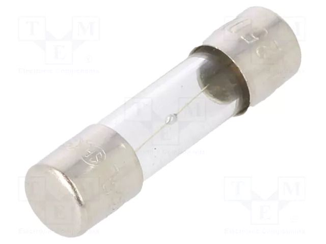 Fuse: fuse; 1A; 250VAC; time-lag; glass; 5x20mm; brass; bulk OPTIFUSE TSD-1A
