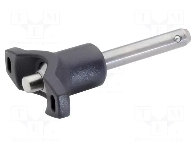 Locking pin; with locking,with knob; stainless steel; Ø: 8mm ELESA+GANTER GN113.8-8-20
