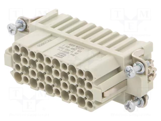 Connector: HDC; contact insert; female; 10A; 250V; Han® DD; PIN: 40 HARTING 09160403101