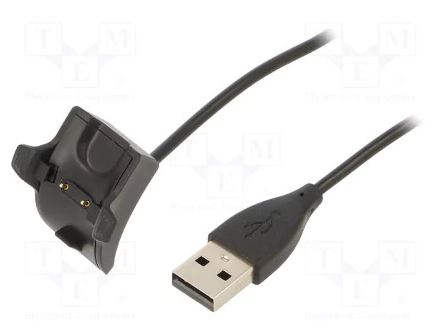 Cable: for smartwatch charging; Huawei; 1m; 1A; black AKYGA AK-SW-03