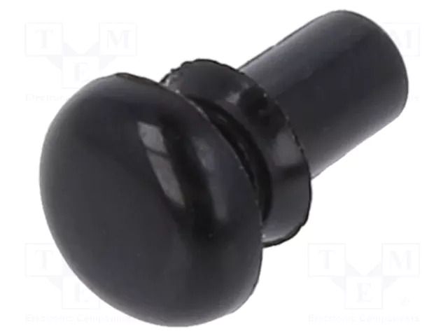 Rivet; polyamide; Rivet diam: 1.9mm; L.rivet: 3.3mm; black KEYSTONE KEYS3440