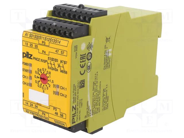 Module: safety relay; Usup: 24VDC; IN: 6; OUT: 5; PNOZ XV3P; -10÷55°C PILZ PZ-777512