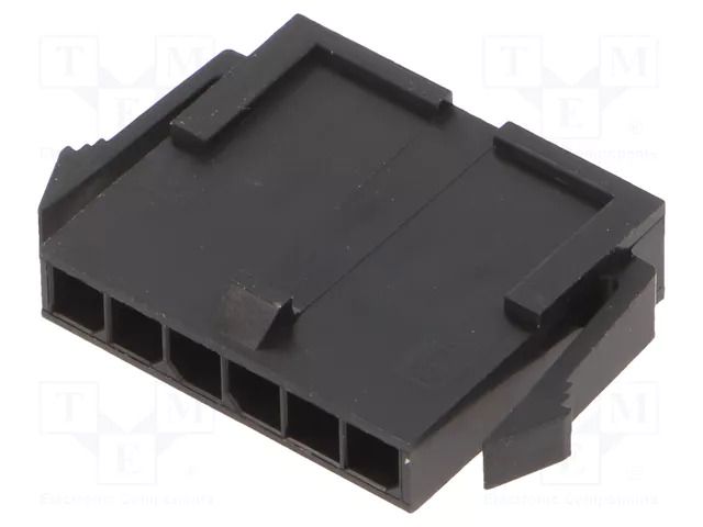 Connector: wire-wire; plug; male; PIN: 6; Micro-Fit 3.0; 3mm; 1x6; 5A MOLEX MX-43640-0600