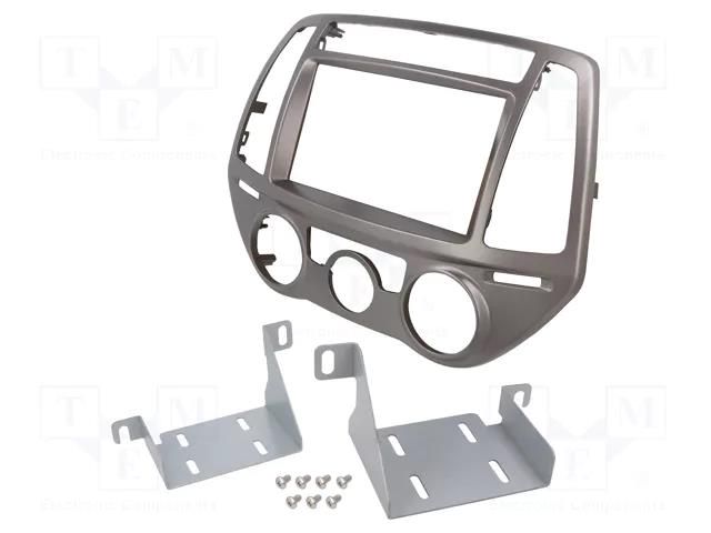 Radio frame; Hyundai; 2 DIN; silver ACV RAM-40.881