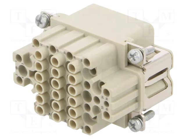Connector: HDC; contact insert; female; 10A; 250V; Han® DDD; PIN: 55 HARTING 09160552101