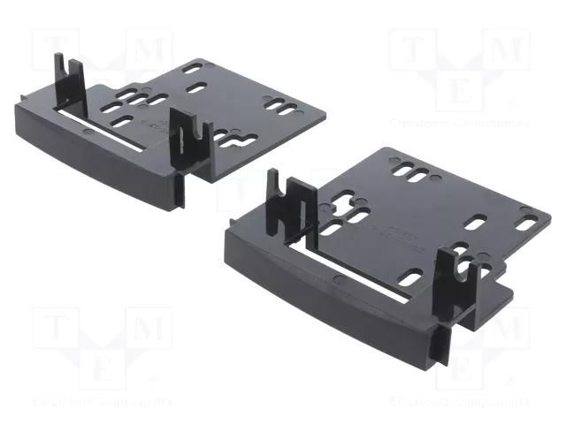 Radio frame; Chrysler,Dodge,Jeep,Lancia,Mitsubishi,VW; 2 DIN ACV RAM-40.893