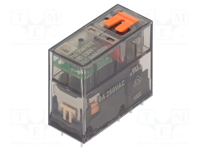Relay: industrial; DPDT; Ucoil: 230VAC; 8A/250VAC; 8A/250VDC PHOENIX CONTACT RELMR230AC/21-21MS