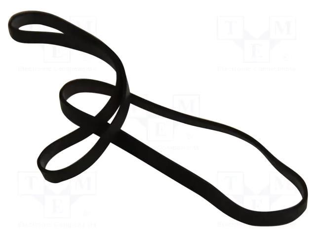 Rubber bands; ESD; Dim.(a x b x c): 76x3.2mm; Thk: 0.8mm; 630pcs. EUROSTAT GROUP ERS-701016013