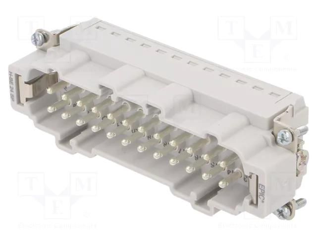 Connector: HDC; contact insert; male; EPIC H-BE; PIN: 24; 16A; 500V LAPP 44423206