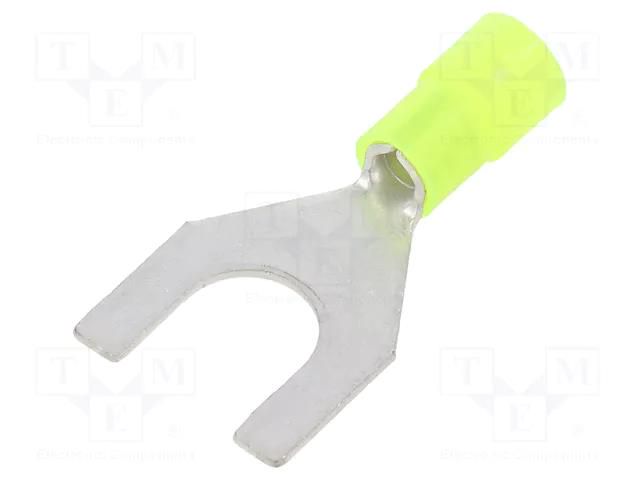 Tip: fork; M10; Ø: 10.5mm; 4÷6mm2; crimped; for cable; insulated BM GROUP BM80344