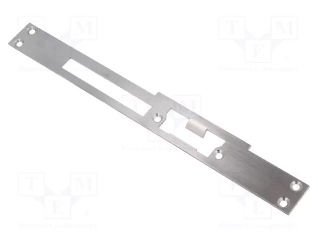 Frontal plate; right,flat; W: 24mm; for electromagnetic lock LOCKPOL LOC-902EP/4/24-RFW