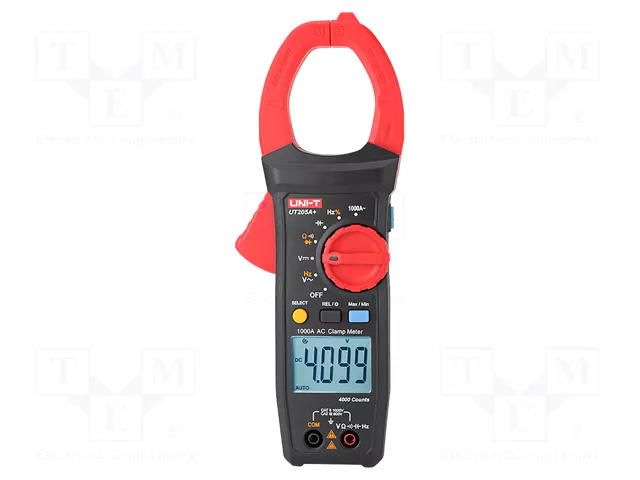 Meter: multifunction; digital,pincers type; LCD; (4099); VDC: 1kV UNI-T UT205A+