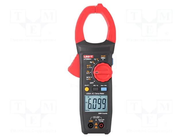 Meter: multifunction; digital,pincers type; LCD; (6099); VDC: 1kV UNI-T UT206A+