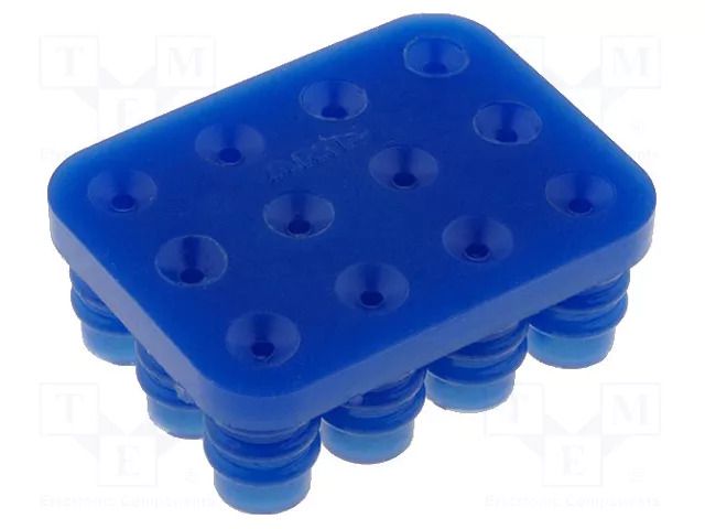 Gasket for wire; PIN: 12; 6.35mm; 3x4; Universal MATE-N-LOK TE Connectivity 794280-1
