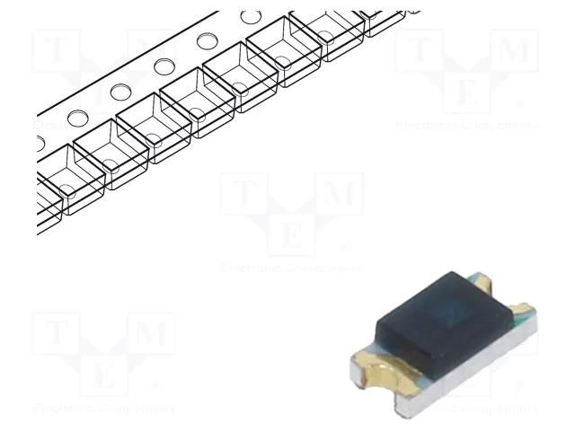 Phototransistor; SMD; Dim: 3.2x1.5x1.1mm; λp max: 940nm; 30V EVERLIGHT PT15-21B/TR8