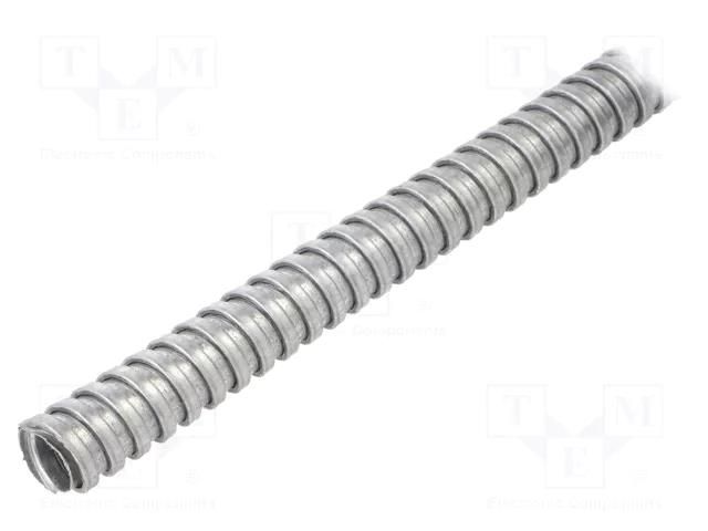 Protective tube; Size: 25; zinc-plated steel,galvanised steel HELLERMANNTYTON SC25-GS-ML