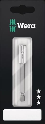 899/4/1 S Universal Bit Holder with strong retaining ring, 1/4x75, Wera 05160924001
