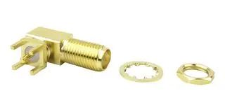 RF COAX CONN, R/A SMA BLKHD JACK, 50 OHM SC8257
