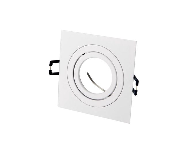 LED line® downlight aluminium square adjustable SLIM white matt AKROS 241222 5901583241222