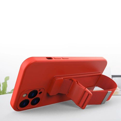 Rope Case Silicone Lanyard Cover Purse Lanyard Strap For Samsung Galaxy S22 Red, Hurtel 5907769340659 5907769340659