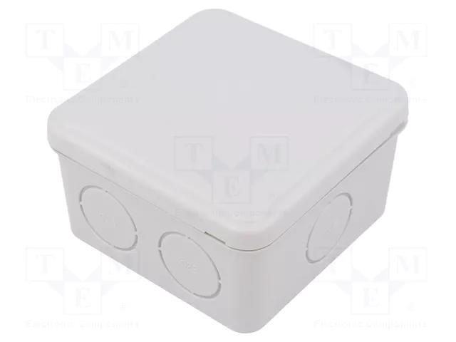 Enclosure: junction box; X: 88mm; Y: 88mm; Z: 52mm PCE EX-088