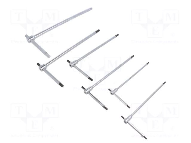 Wrench-set; hex key; Kind of handle: T; 6pcs. BETA BE951/S6