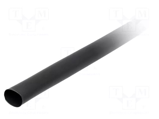 Heat shrink sleeve; glued; 3: 1; 24mm; black; polyolefine; reel TE Connectivity ATUM-24/8-0-SP
