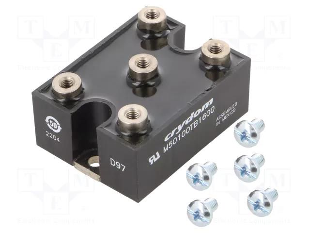 Bridge rectifier: three-phase; Urmax: 1.6kV; If: 100A; Ifsm: 1.5kA SENSATA / CRYDOM M50100TB1600-CRY