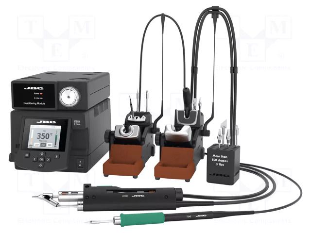 Station: soldering/desoldering; 150W; 150W; 90÷450°C; 230VAC; ESD JBC TOOLS JBC-DDSE-2QD