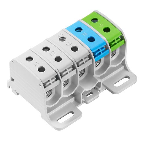 WPD 530 5X50/5X50 3XGY/1XBL/1XGN įvadinis gnybtas, 50mm2 150A, 1000V, Weidmuller 2935040000 4099986684492