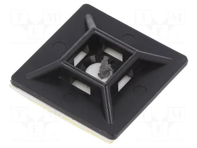 Holder; self-adhesive; polyamide; UL94V-2; black; Tie width: 4.8mm BM GROUP BMN0902