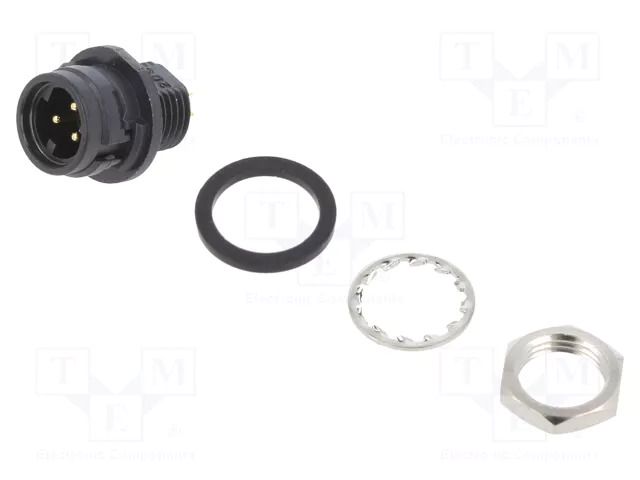 Connector: circular; push-pull; socket; PIN: 3; 2A; HR30; soldering HIROSE HR30-6R-3P-71